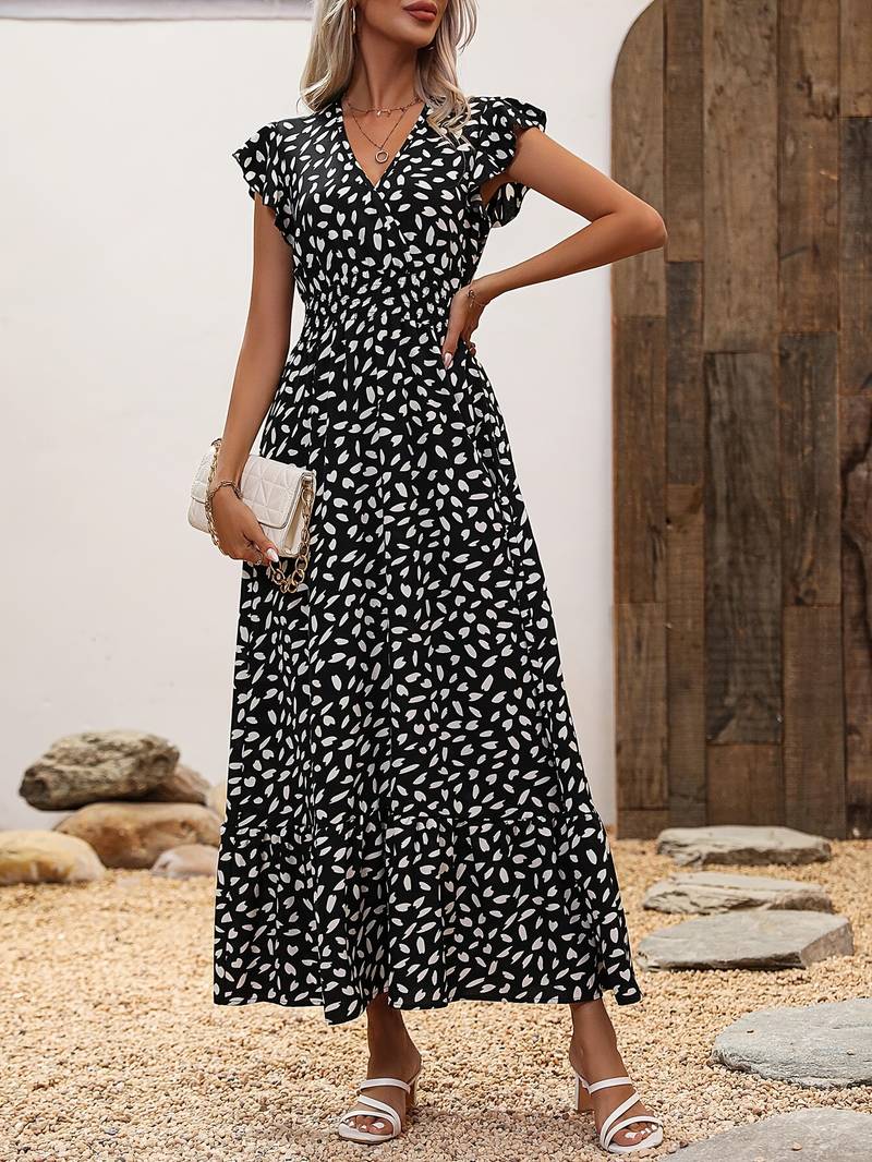 – a-linien-kleid mit allover-print