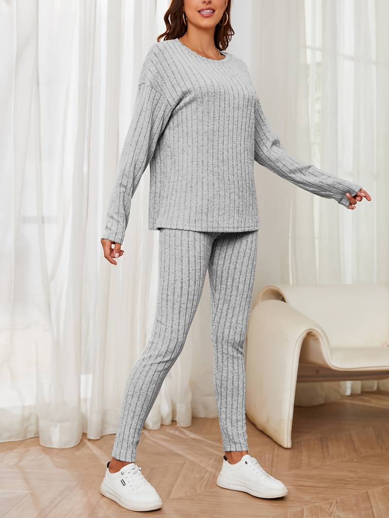 Merche Langarm-Strickset ideal für Streetwear-Mode