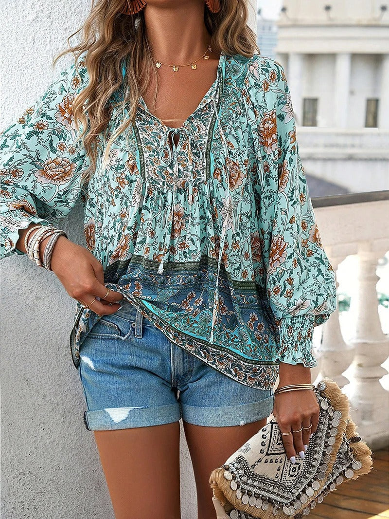 WW | Elegantes Sommer Blumenoberteil Für Damen