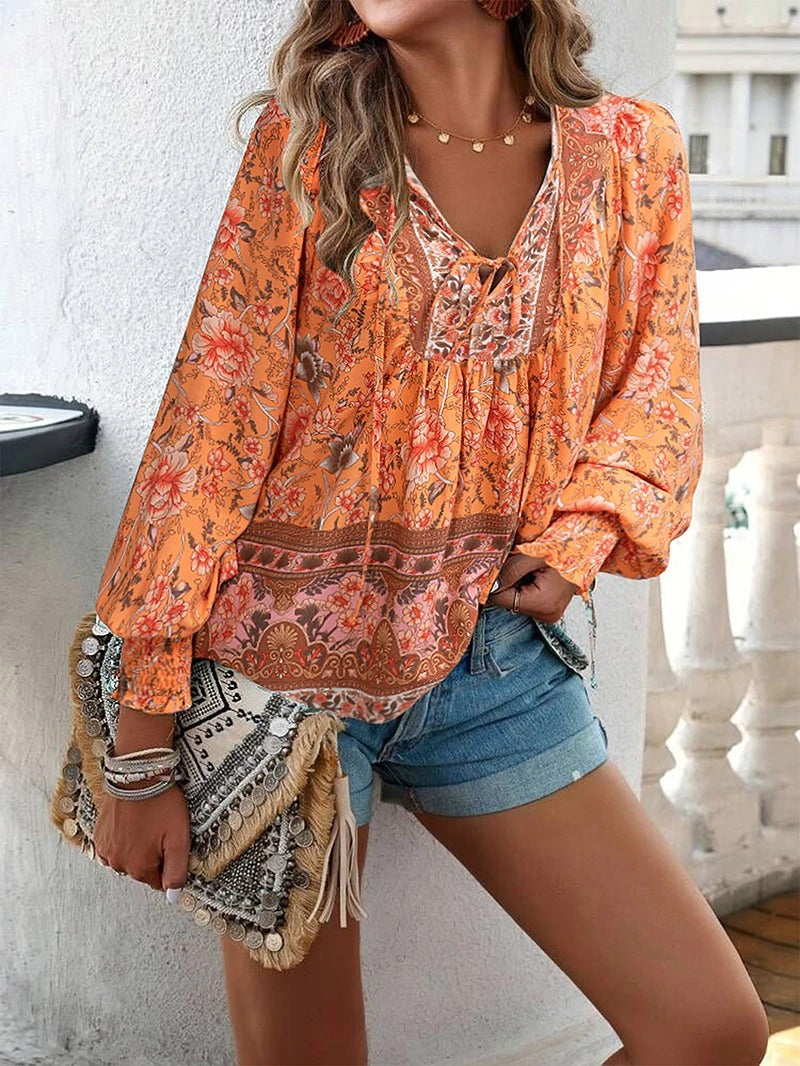 WW | Elegantes Sommer Blumenoberteil Für Damen