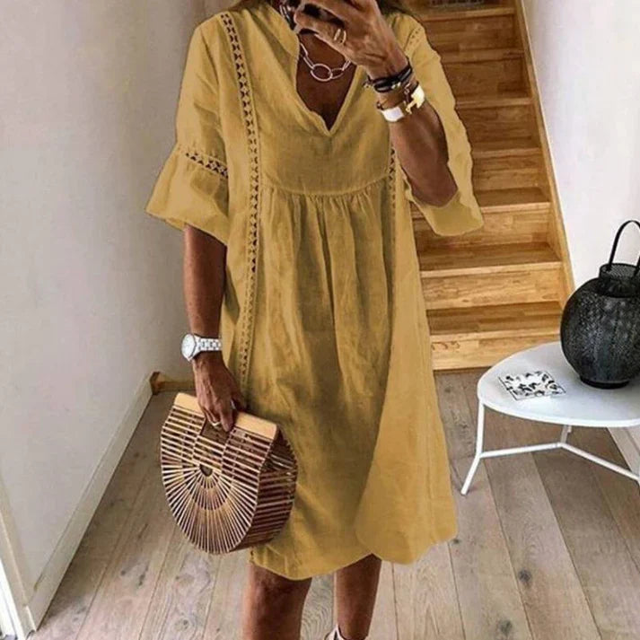 Bohemian-Kleid mit Spitze