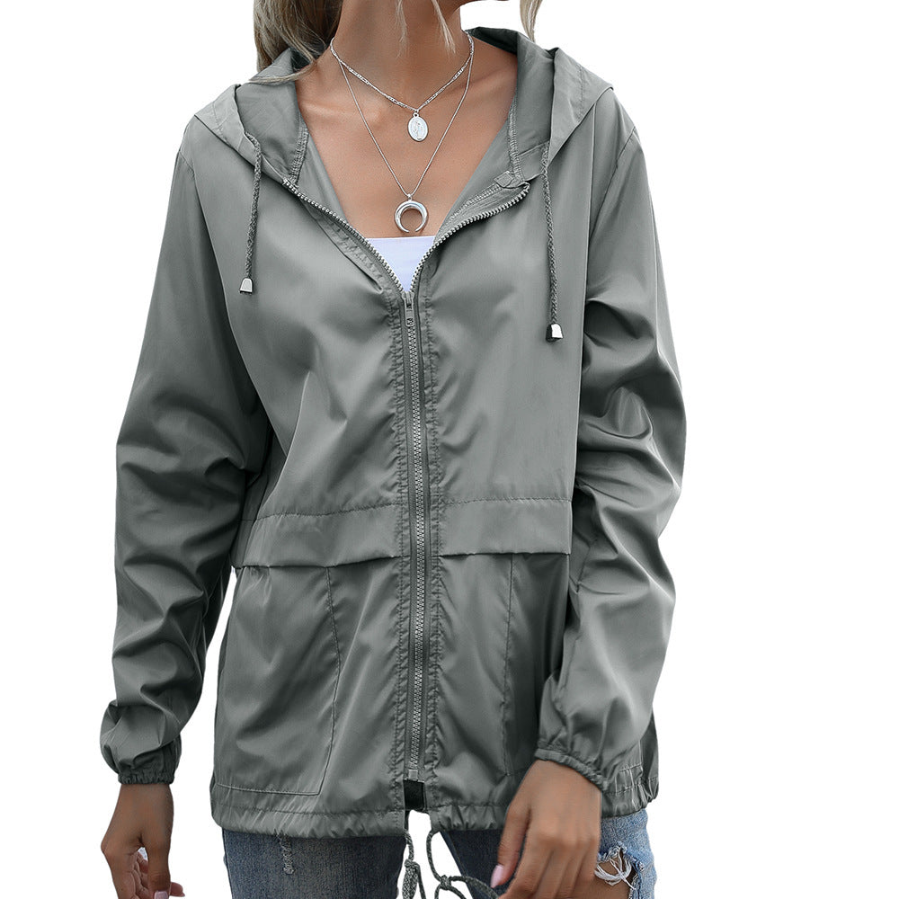 WW | Winddichte Sommerjacke Mit Kapuze