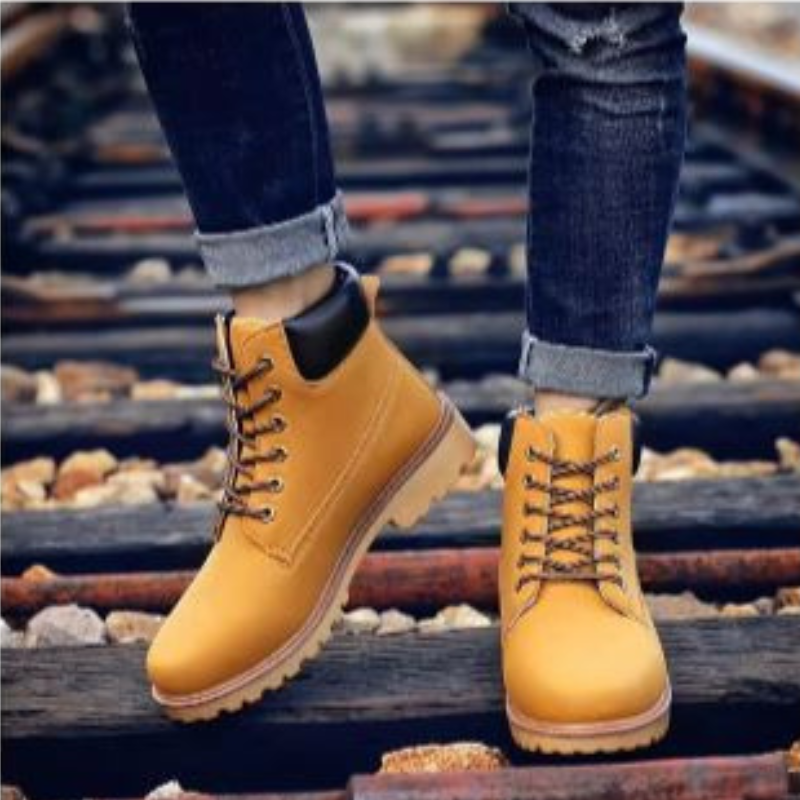 WW | Wasserdichte Herrenschuhe Stiefel Mit Robuster Profilsohle