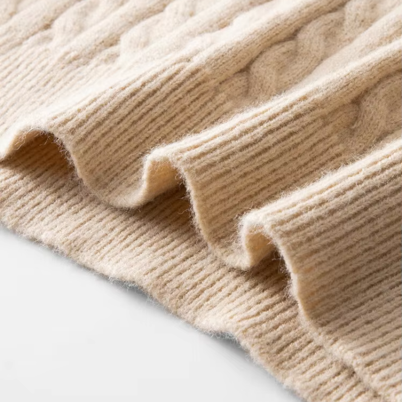 WW | Zopfstrick Pullover Mit Reißverschluss Herren Stilvoll & Bequem