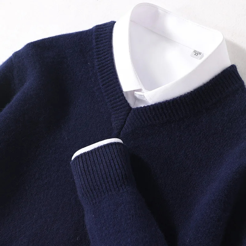 WW | Wollpullover Herren Eleganter Rundhals Pullover Für Alltag & Büro