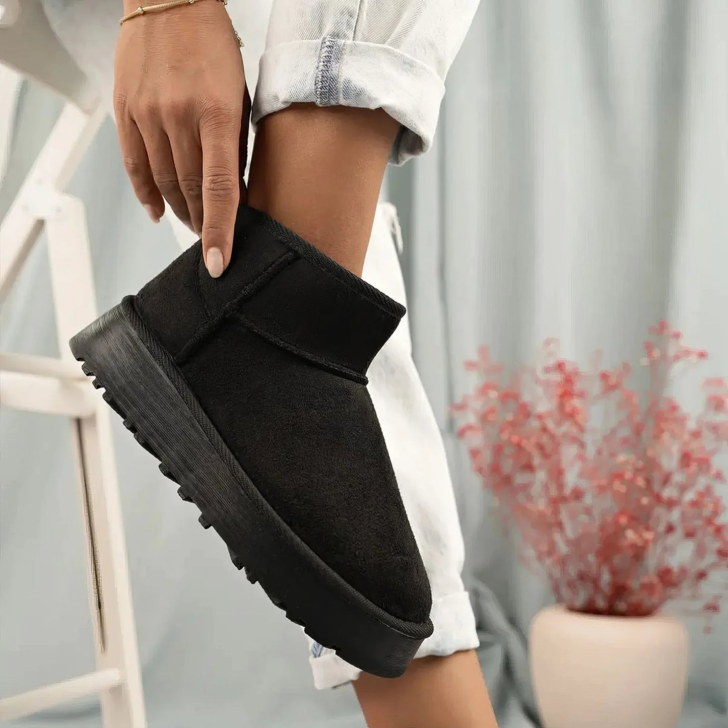 Merche - Stiefel - Schnee - Verdickter Fluff Chunky - Winter