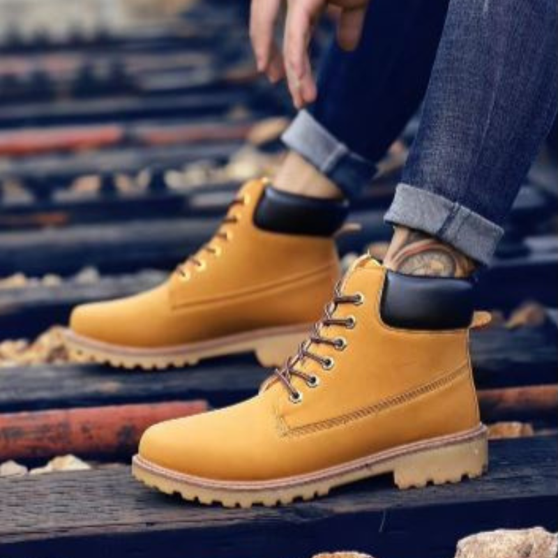 WW | Wasserdichte Herrenschuhe Stiefel Mit Robuster Profilsohle