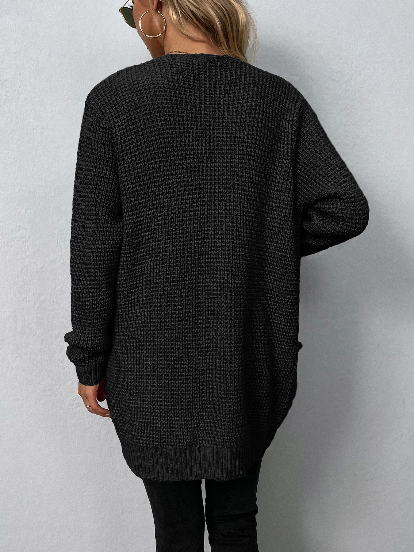 WW | Wollstrickjacke Damen Mit Taschen Und Lockerer Passform