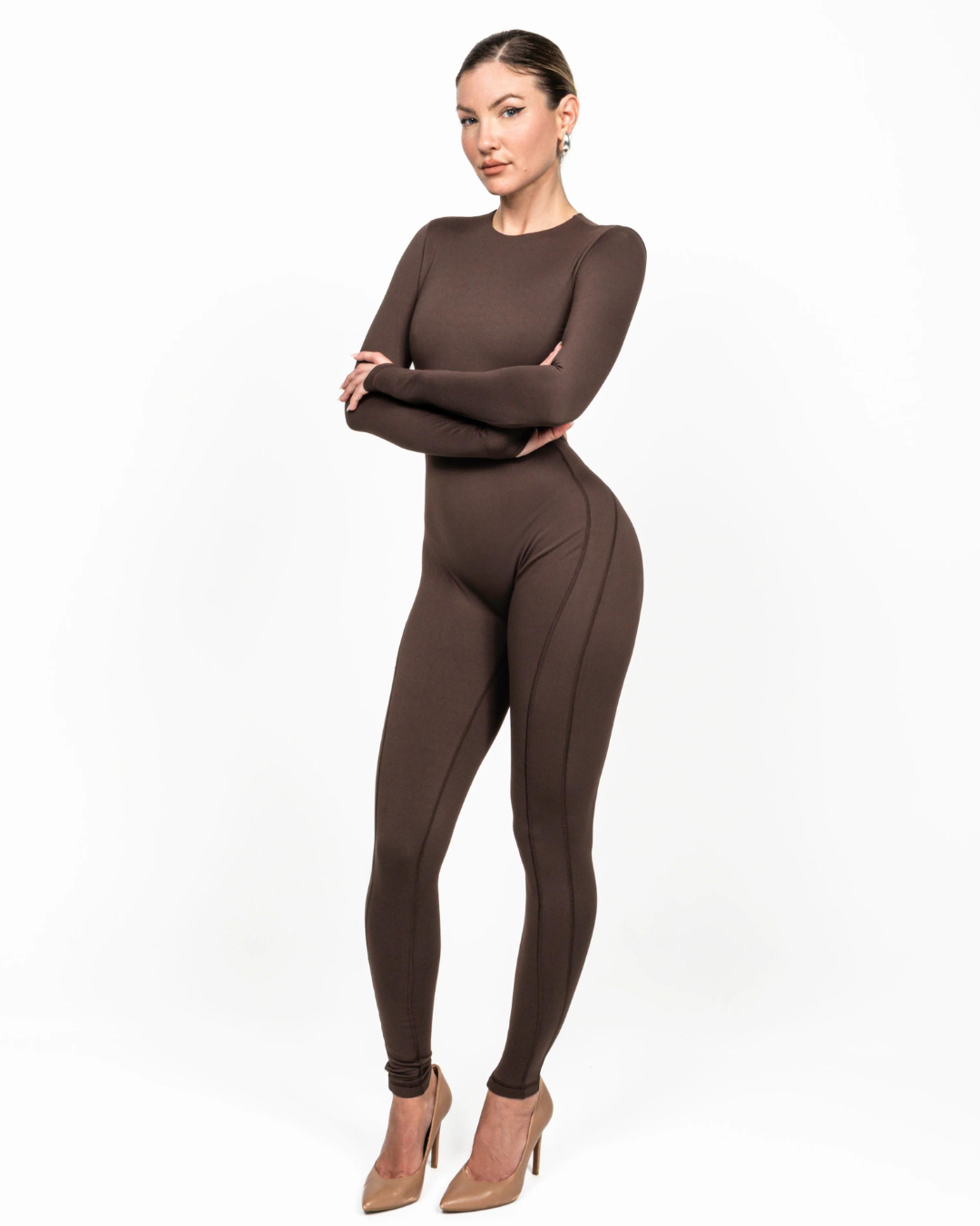 Merche einteiliger Jumpsuit mit ärmellosem und rückenfreiem Design