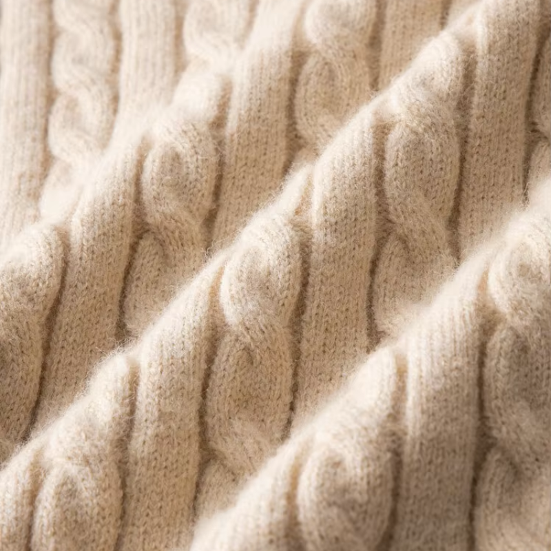 WW | Zopfstrick Pullover Mit Reißverschluss Herren Stilvoll & Bequem