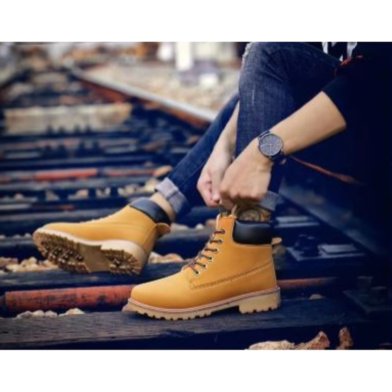 WW | Wasserdichte Herrenschuhe Stiefel Mit Robuster Profilsohle