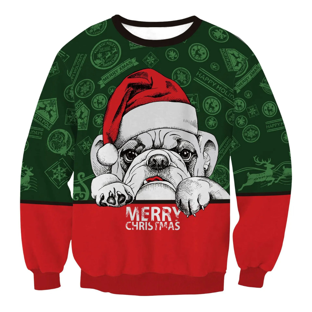 WW | Weihnachtspullover Lustiges Design, Unisex, Langarm Sweatshirt