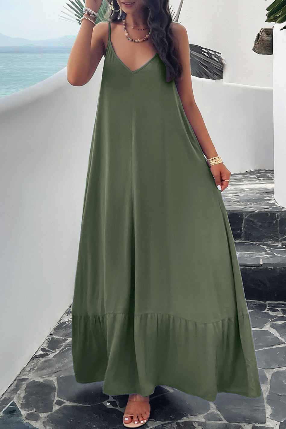 Cami-Kleid mit Taschen