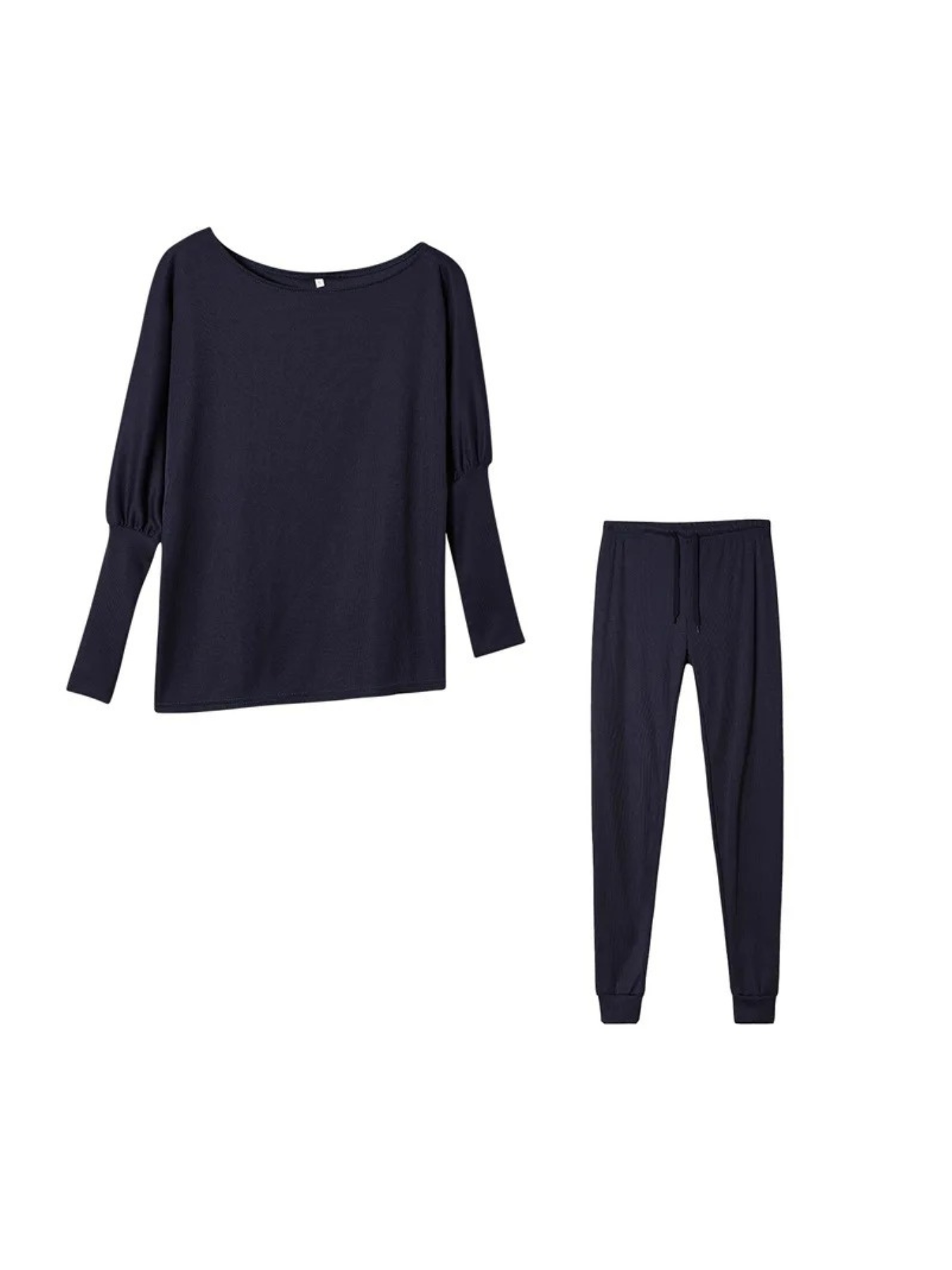 WW | Damen Hausanzug Modisches Off Shoulder Oberteil Und Leggings Satz