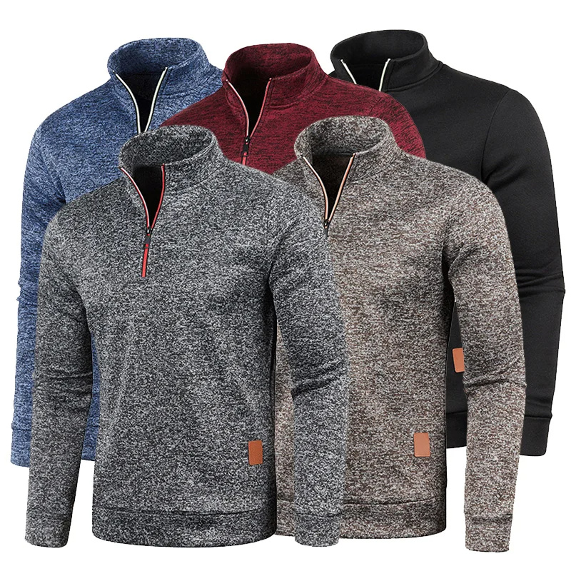 WW | Zeitloser Pullover Mit Reißverschluss Herren Weich & Komfortabel