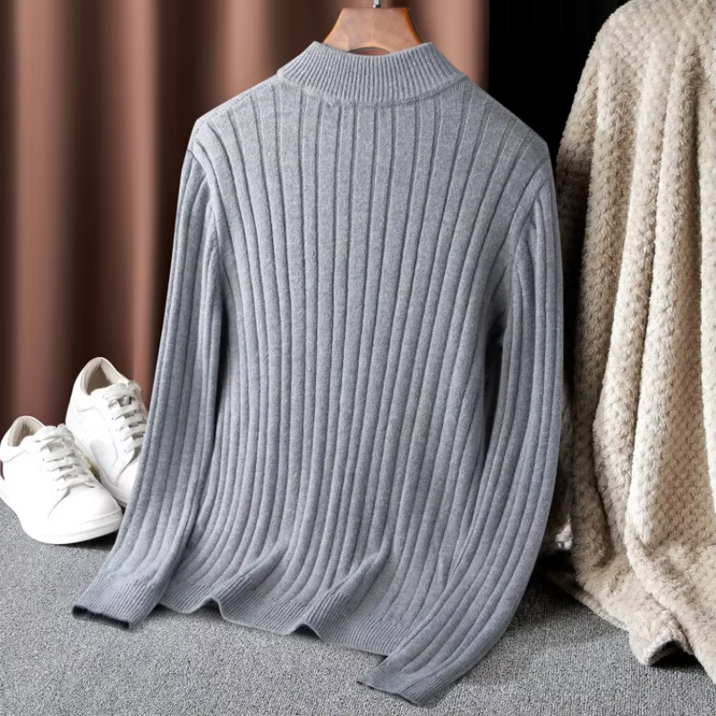 WW | Zopfstrick Pullover Mit Reißverschluss Herren Stilvoll & Bequem