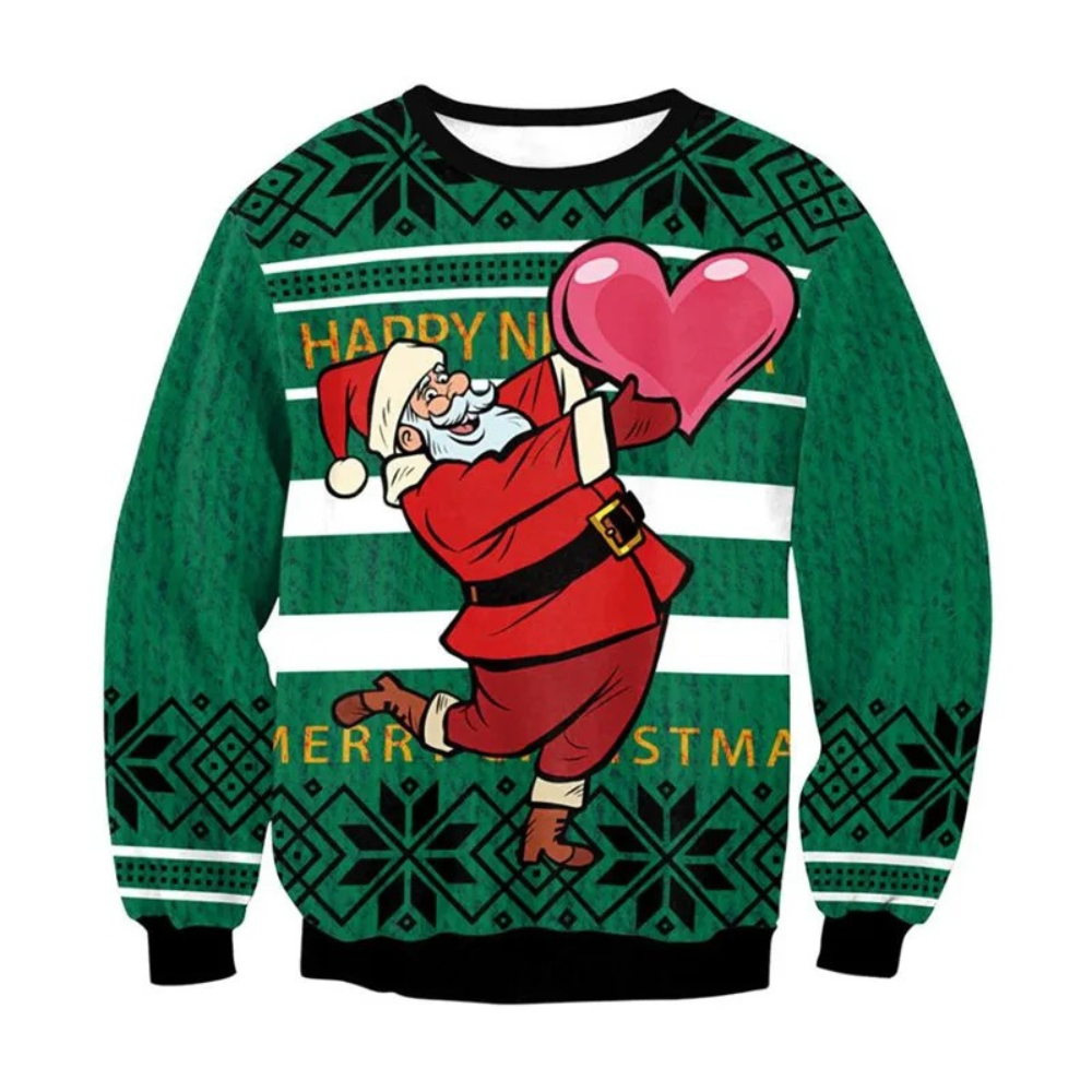 WW | Weihnachtspullover Lustiges Design, Unisex, Langarm Sweatshirt