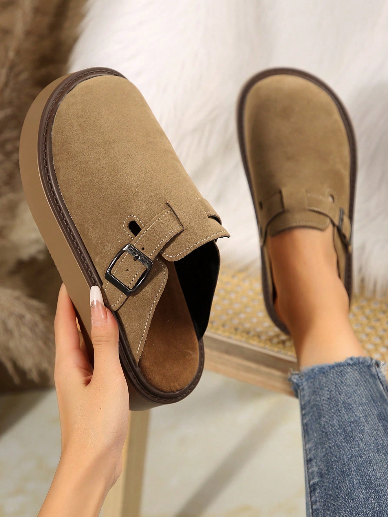 WW | Zehen Dicke Sohle Mode Slip on