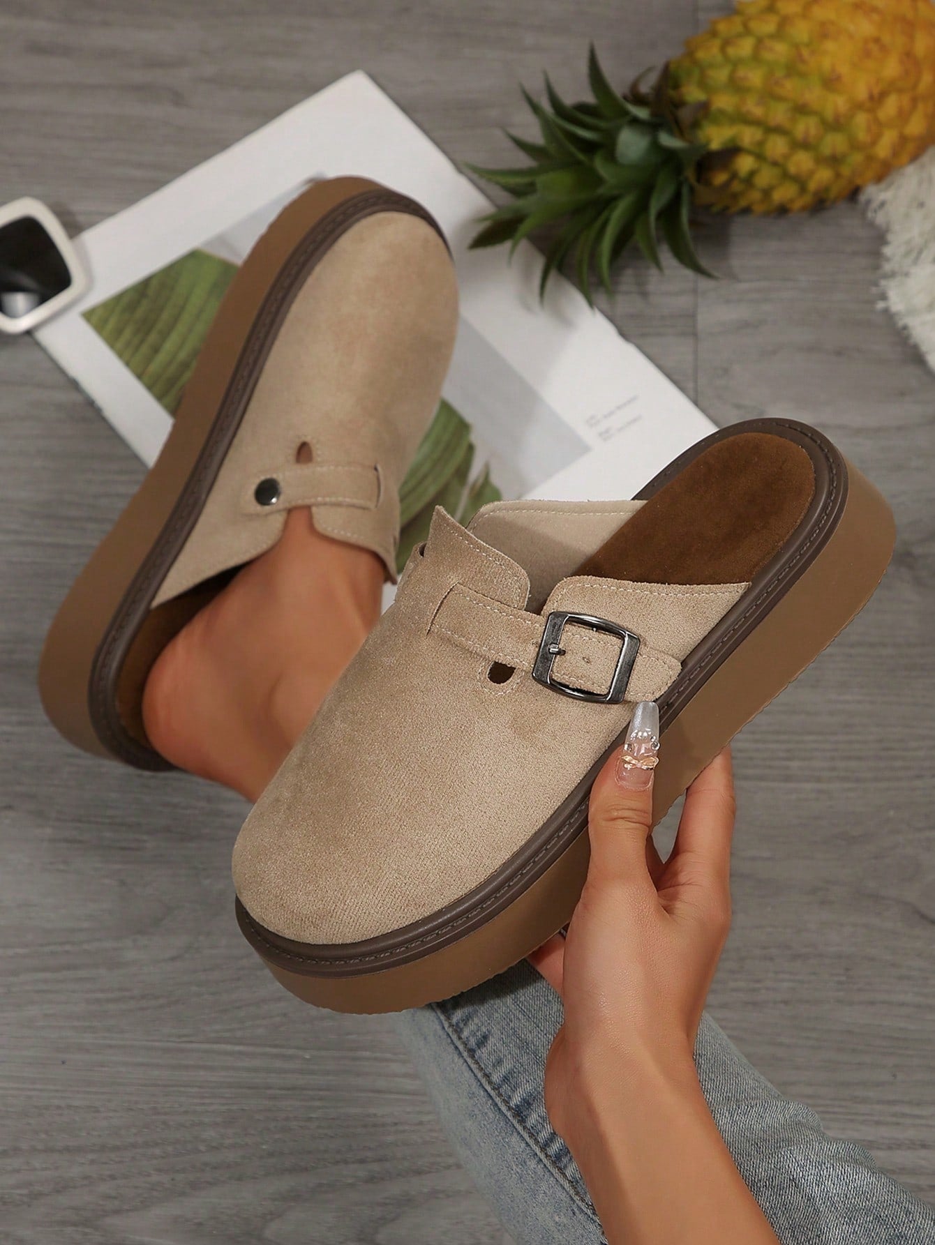 WW | Zehen Dicke Sohle Mode Slip on