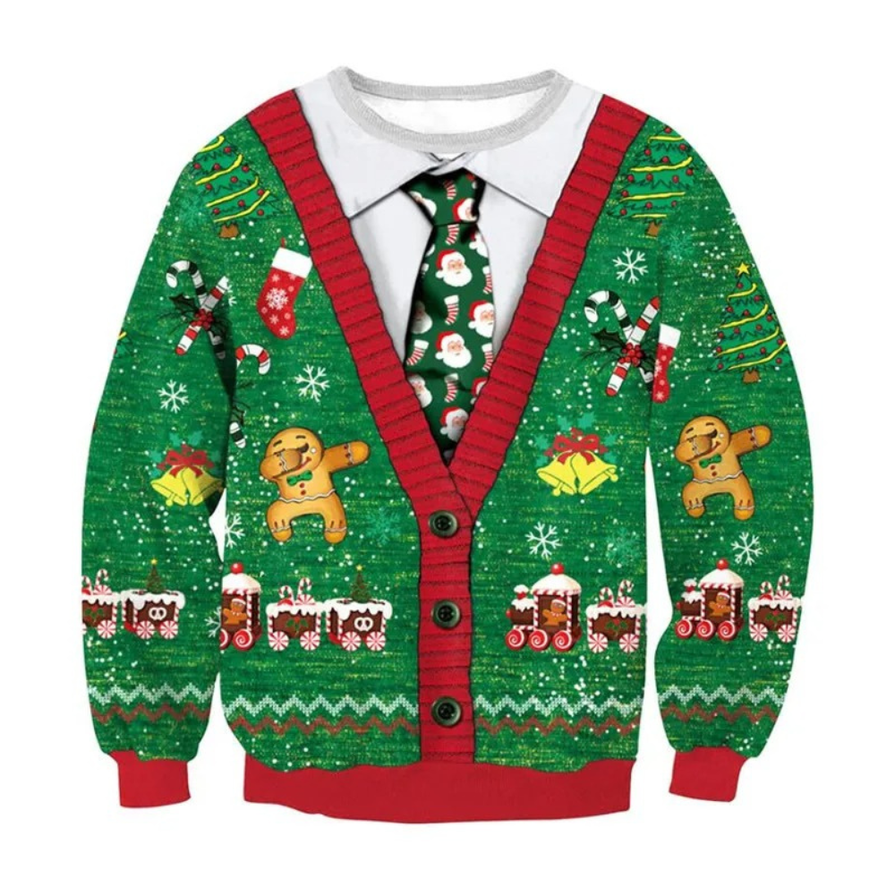 WW | Weihnachtspullover Lustiges Design, Unisex, Langarm Sweatshirt