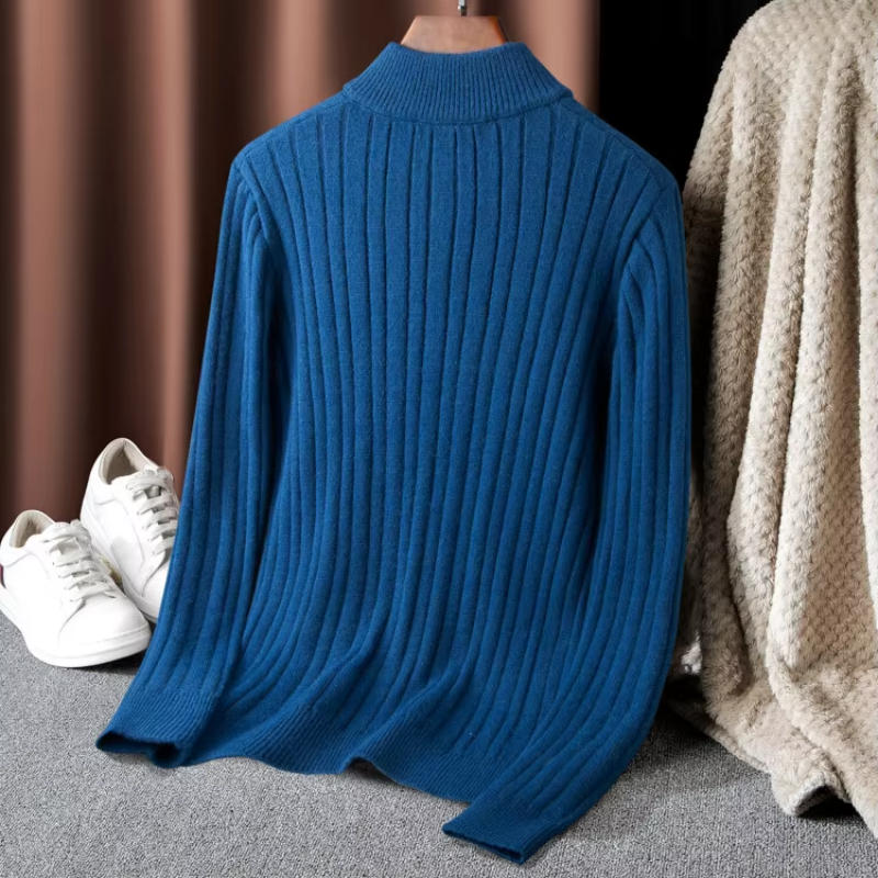 WW | Zopfstrick Pullover Mit Reißverschluss Herren Stilvoll & Bequem