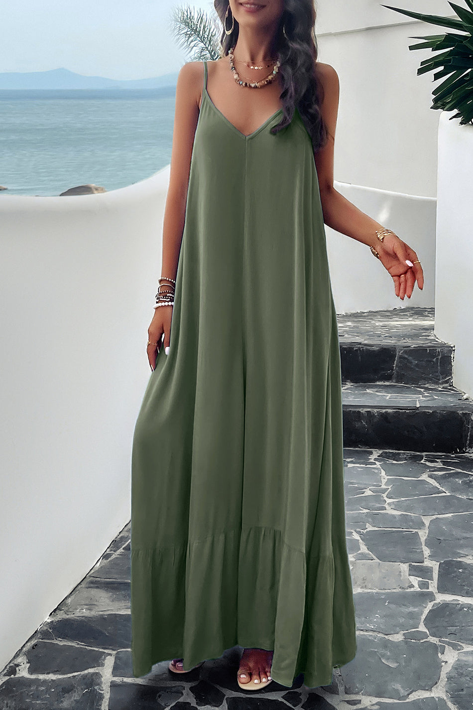 Cami-Kleid mit Taschen