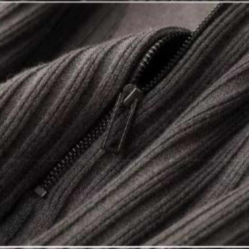 WW | Wollpullover Herren Eleganter Pullover Mit Zipper Kragen