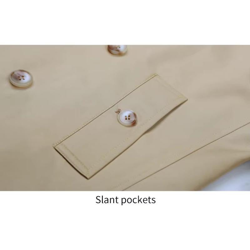 WW | Wasserabweisende Mantel Jacke Herren Klassischer Trenchcoat Mit Gürtel