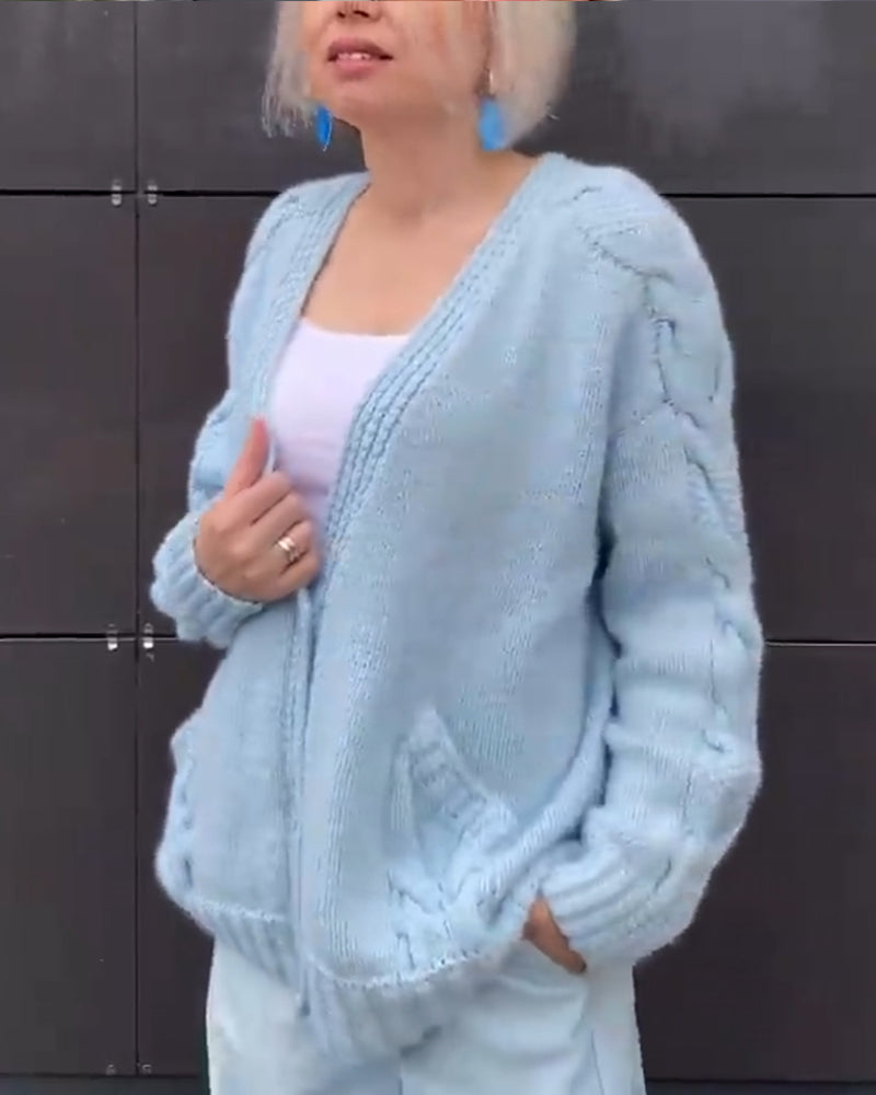 WW | Warmer Damen Strickjacke Aus Strick