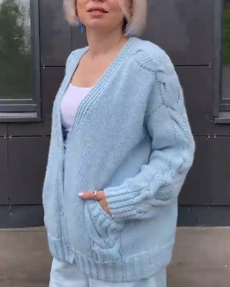 WW | Warmer Damen Strickjacke Aus Strick