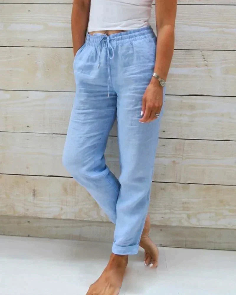 WW | Stilvolle Leinenhosen Für Damen