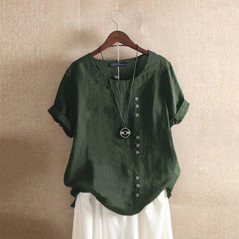 WW | Weit Geschnittene Baumwollbluse Für Damen