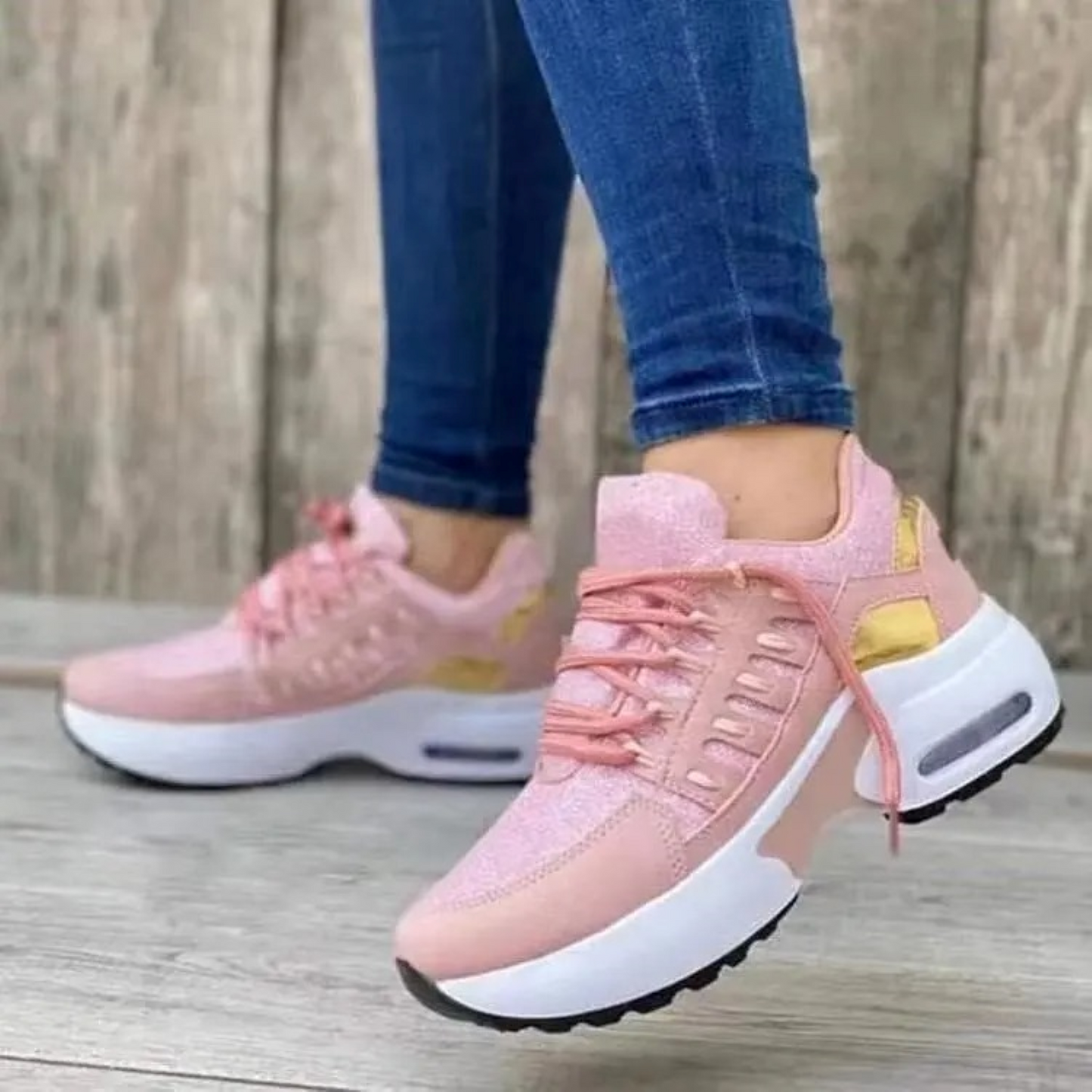 WW | Weiße Leder Schnürschuhe Bequeme Damenschuhe