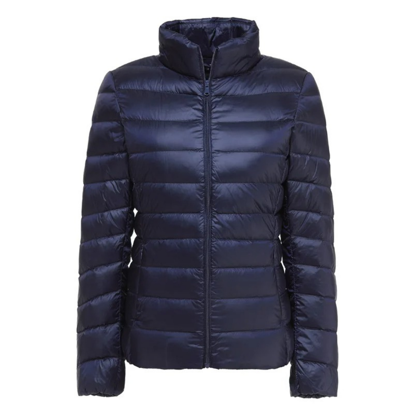 WW | Weiße Leichte Schlanke Bequeme Gepolsterte Jacke
