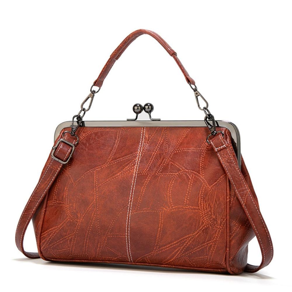 WW | Weinlese Handtasche Mit Klappverschluss