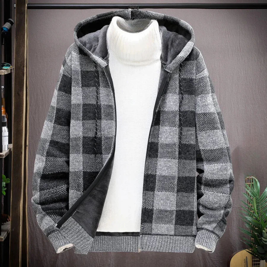 WW | Warmer Herren Kapuzenpulli Mit Reißverschluss Und Modernem Design