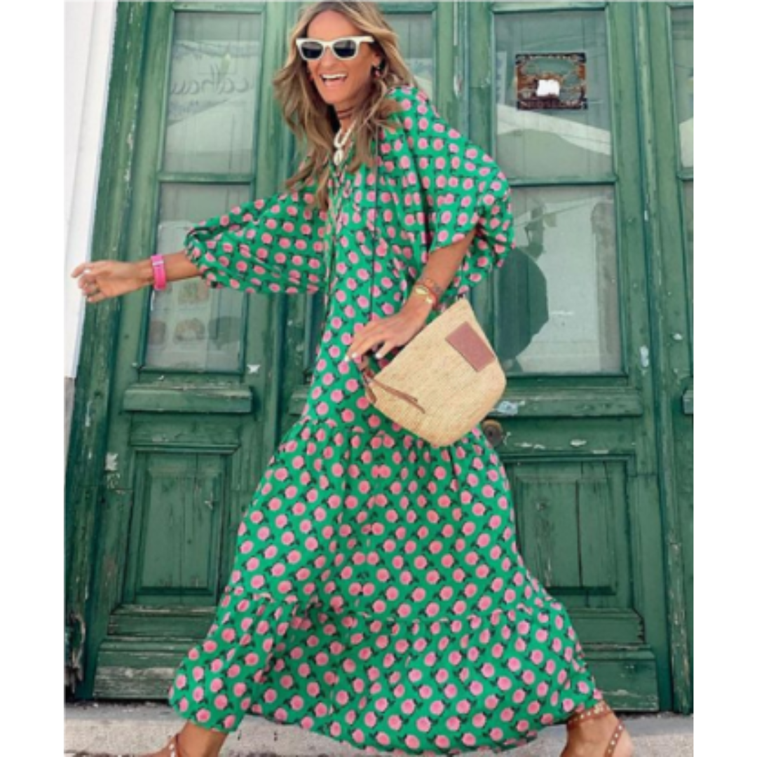 Blumendruck Damen Kleid
