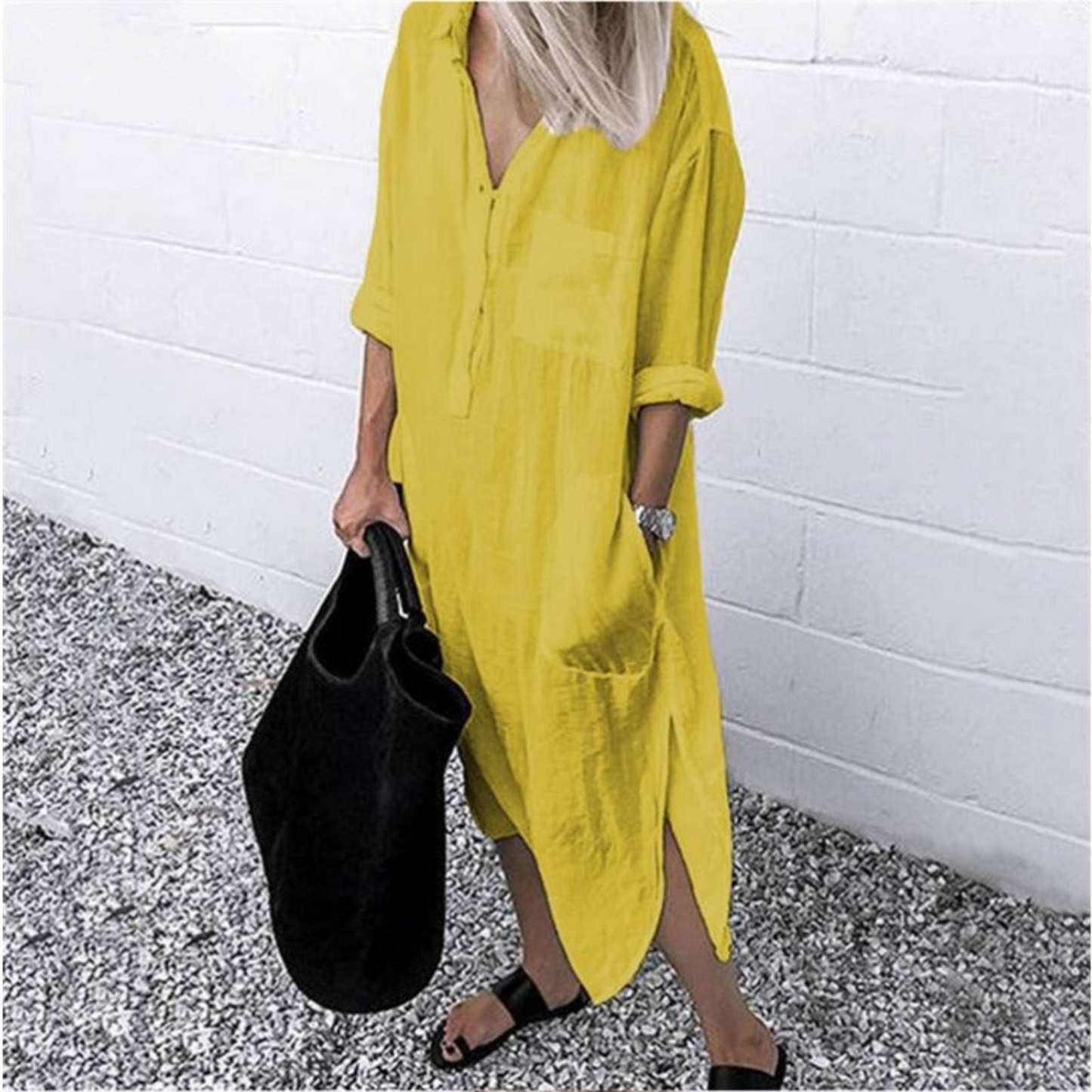 Stilvolles und Bequemes Langes Sommerkleid