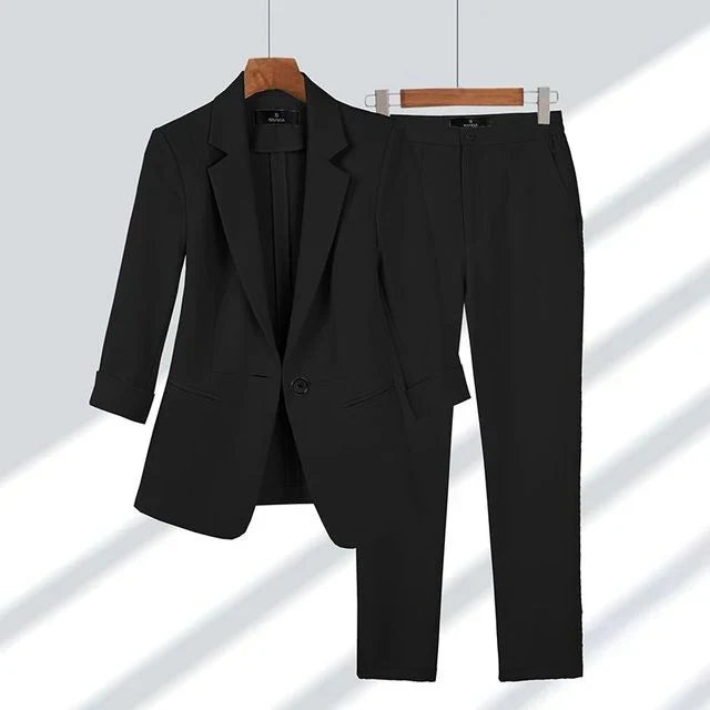 Merche | Blazer Mit Hosen Satz Stilvoll