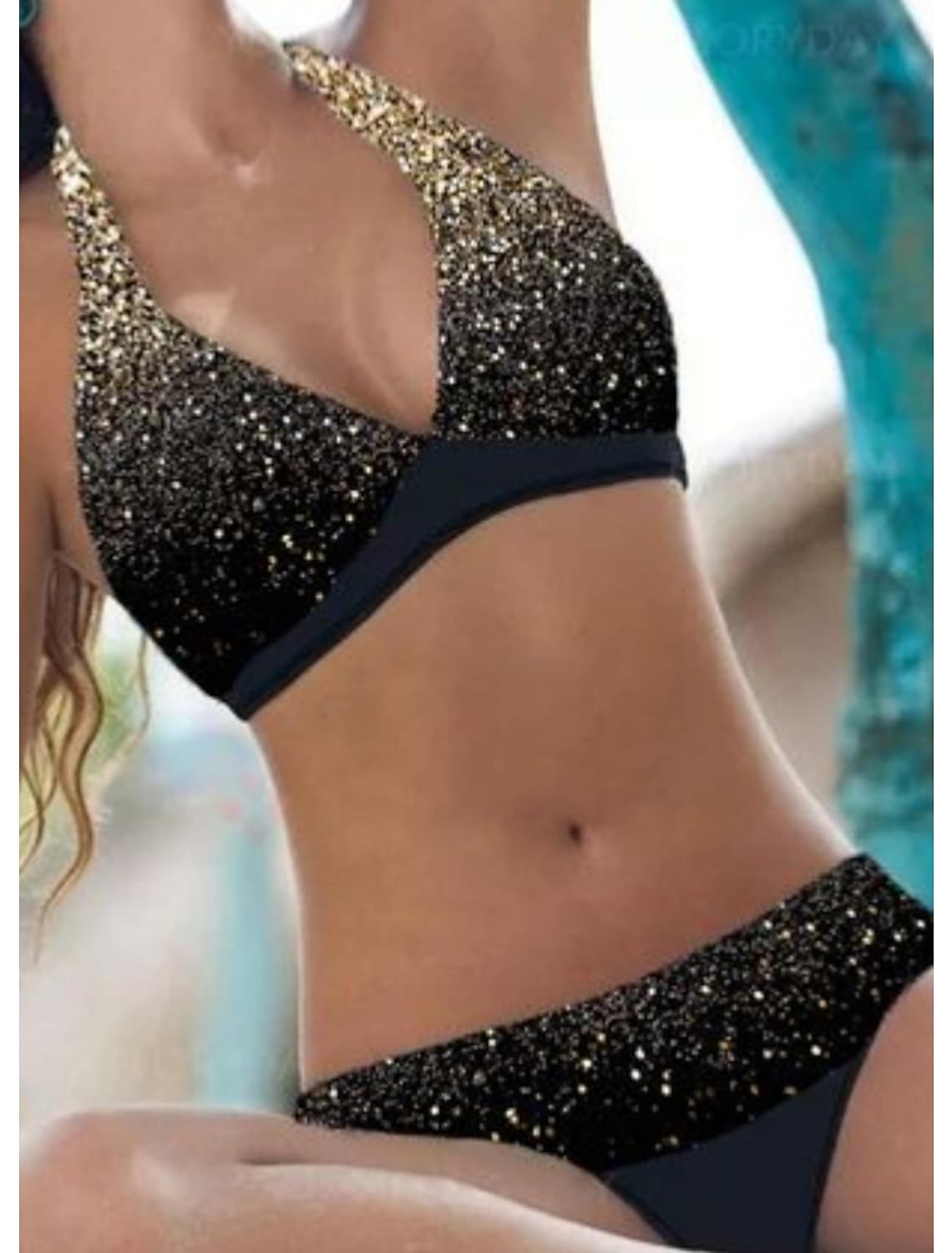 Bikini-Set mit hoher Taille