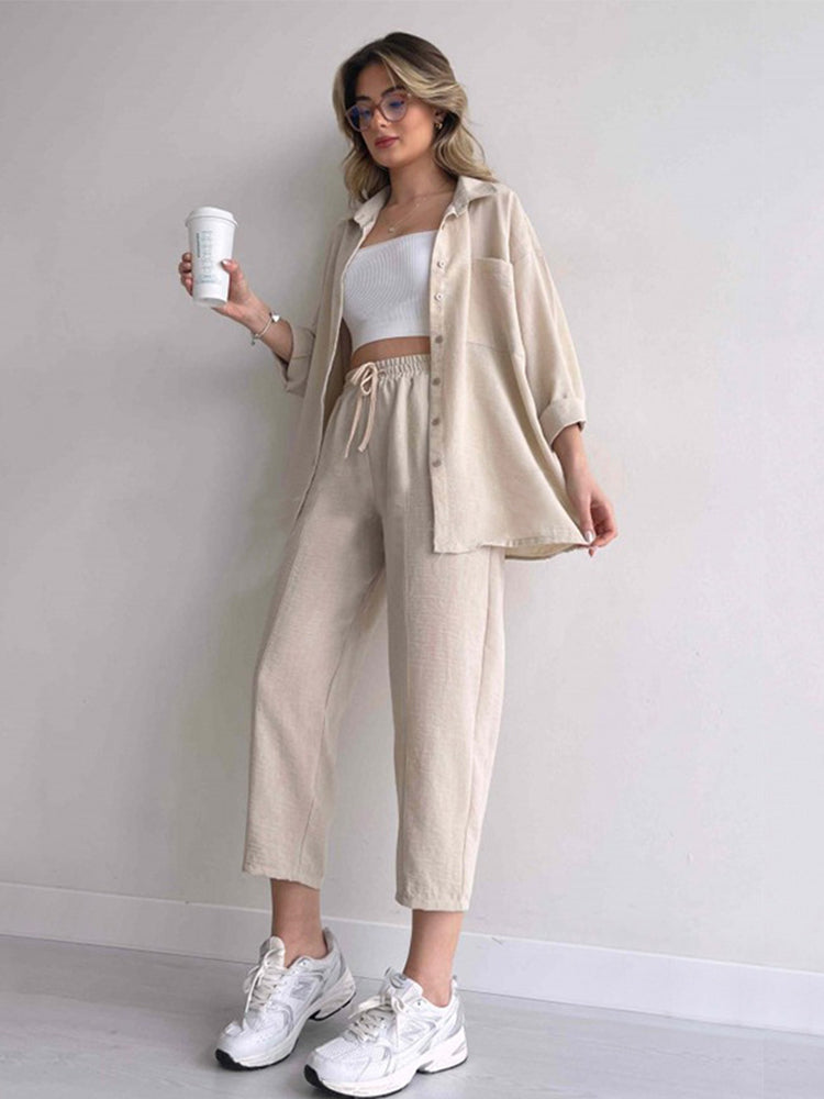 Merche Streetwear Hüft Set mit Kordelzug für sommerliche Stimmung