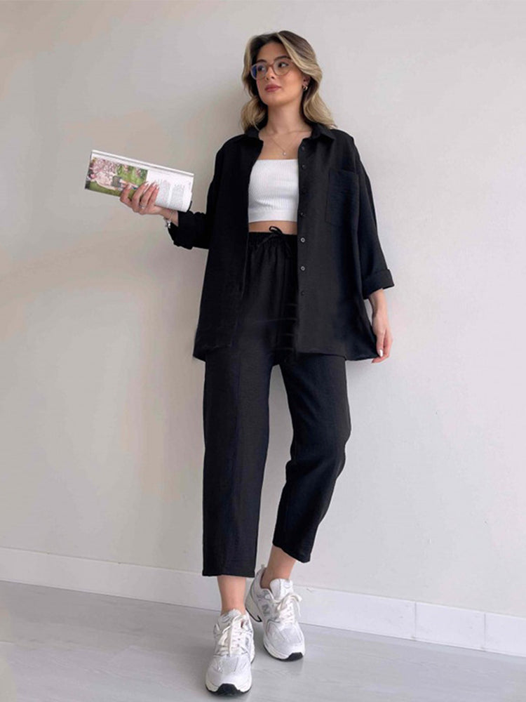 Merche Streetwear Hüft Set mit Kordelzug für sommerliche Stimmung