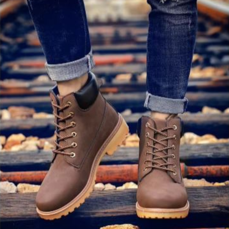 WW | Wasserdichte Herrenschuhe Stiefel Mit Robuster Profilsohle