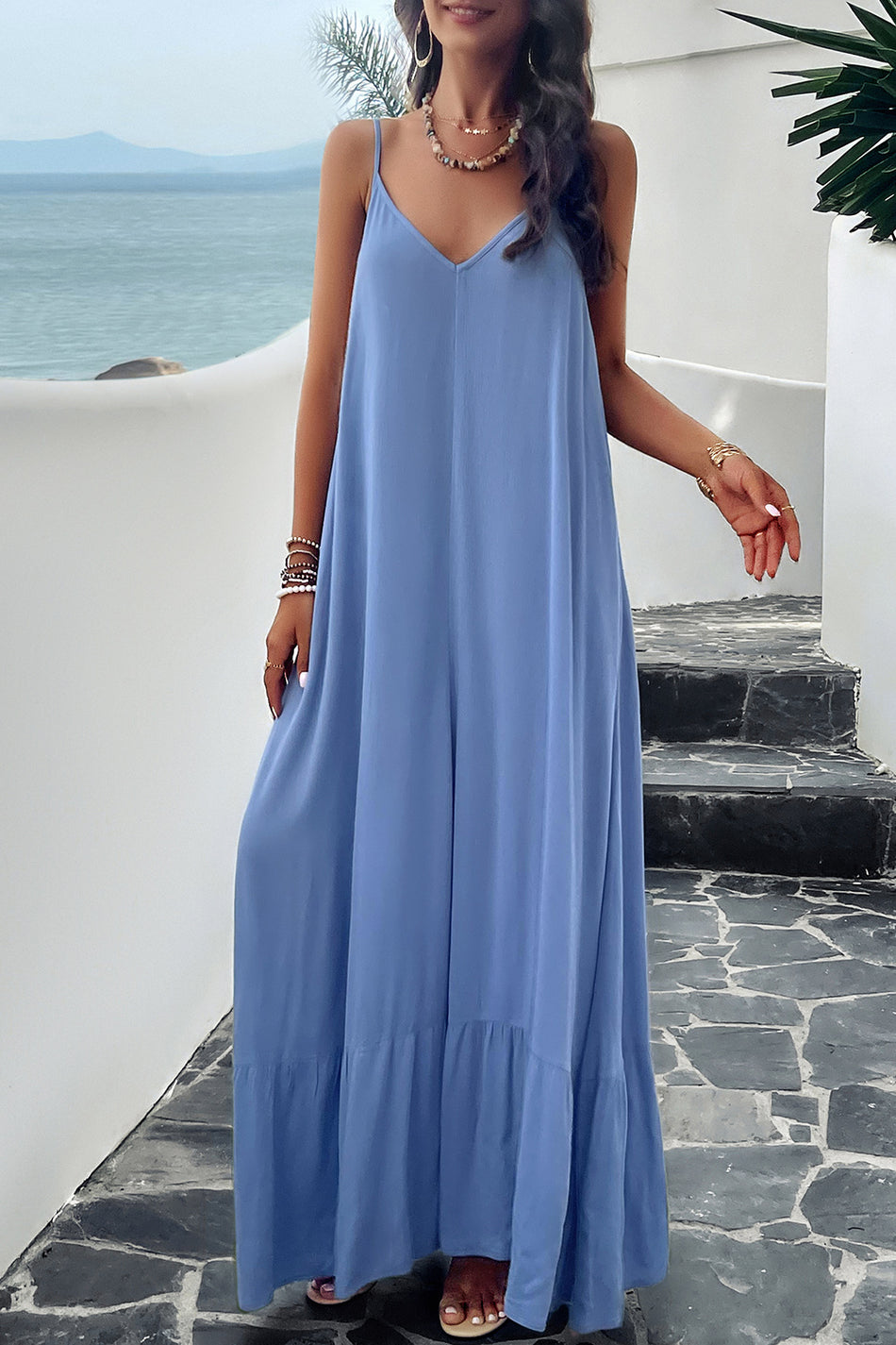Cami-Kleid mit Taschen