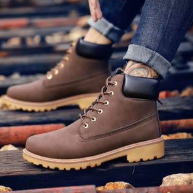 WW | Wasserdichte Herrenschuhe Stiefel Mit Robuster Profilsohle