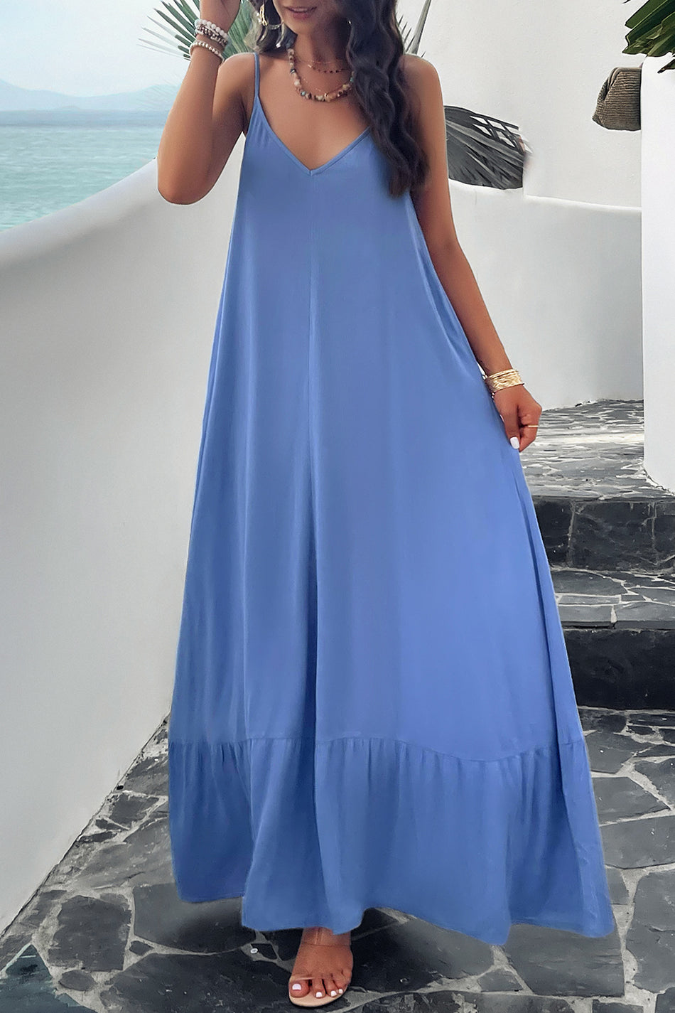 Cami-Kleid mit Taschen