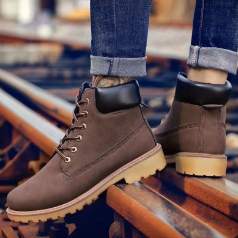 WW | Wasserdichte Herrenschuhe Stiefel Mit Robuster Profilsohle