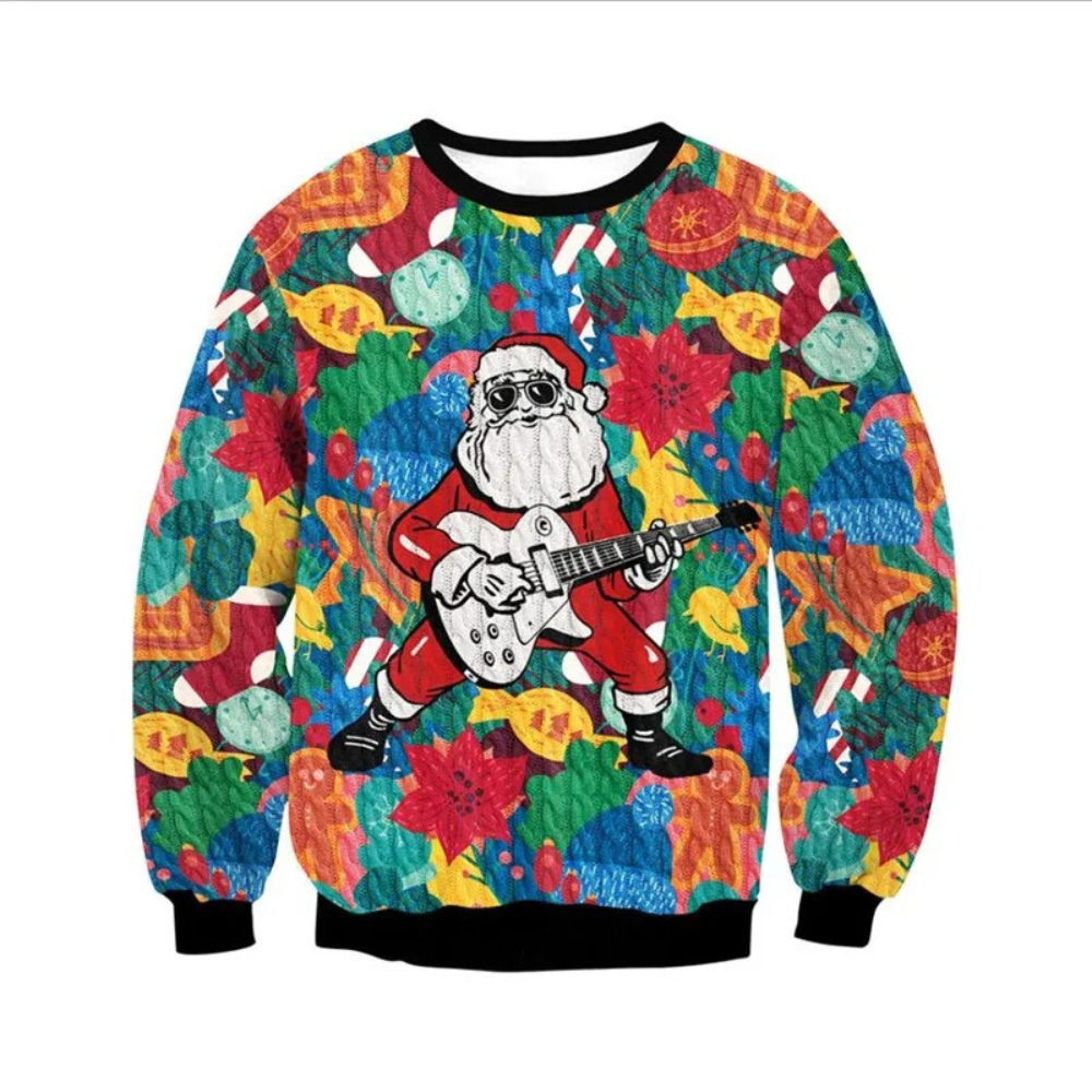 WW | Weihnachtspullover Lustiges Design, Unisex, Langarm Sweatshirt