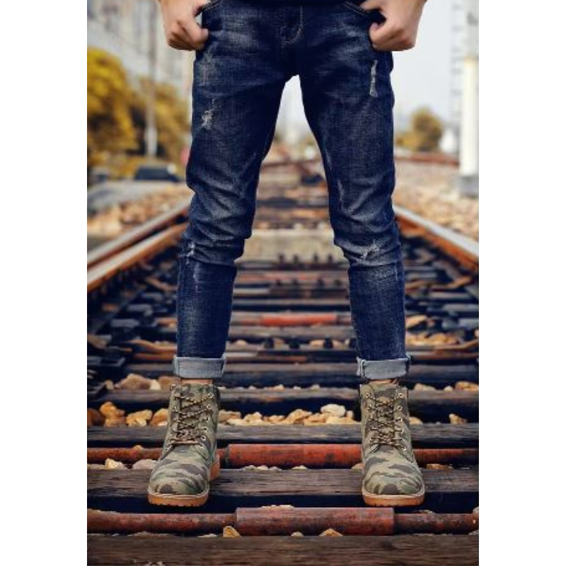 WW | Wasserdichte Herrenschuhe Stiefel Mit Robuster Profilsohle