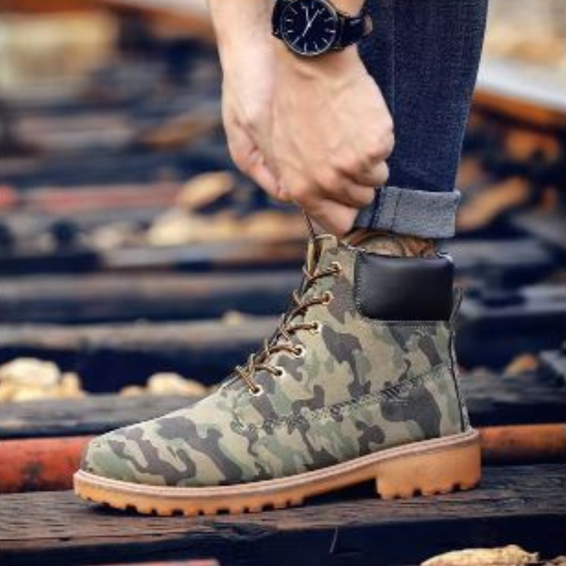 WW | Wasserdichte Herrenschuhe Stiefel Mit Robuster Profilsohle